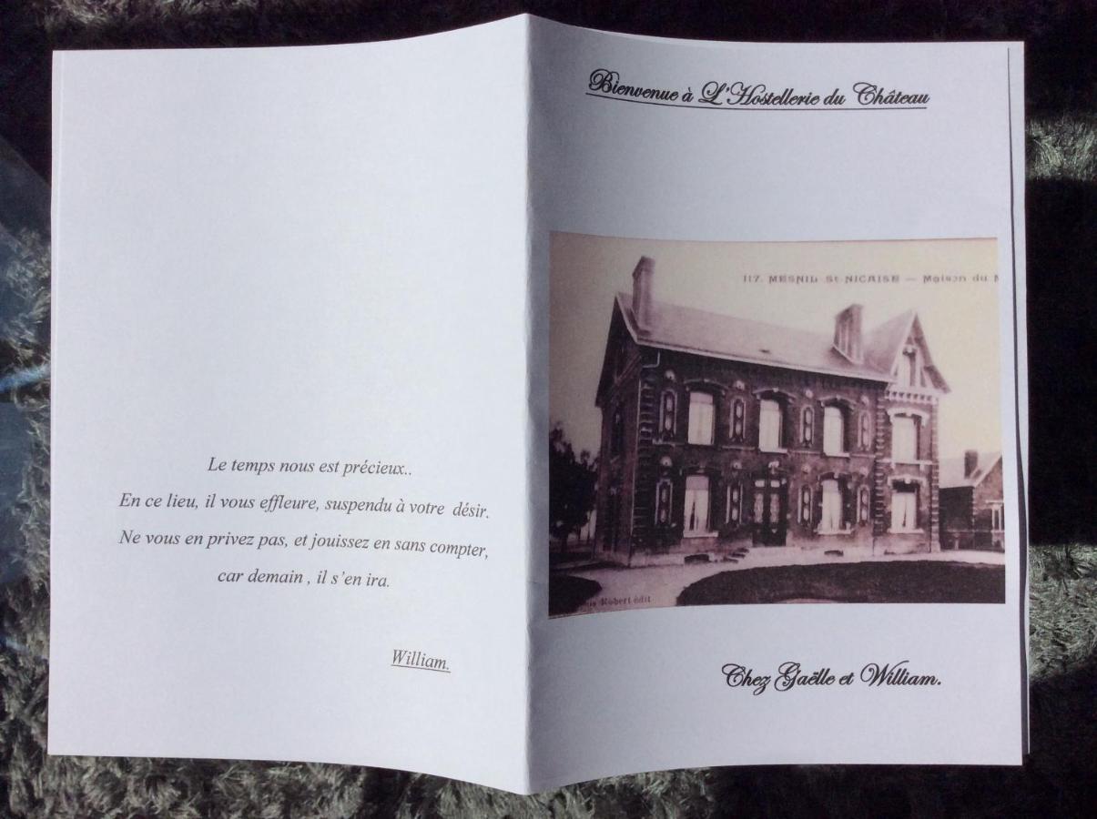 L'Hostellerie Du Chateau Mesnil-Saint-Nicaise Zewnętrze zdjęcie